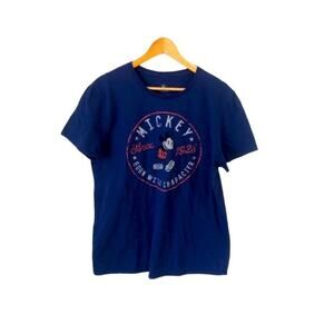Disney Parks Mickey Mouse Since 1928 Navy Blue Short Sleeve T Shirt unisex Large